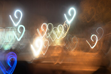 light painting morocco heart 