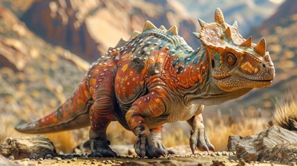 D Rendered Pachycephalosaurus A Scientific of a Prehistoric Dinosaur