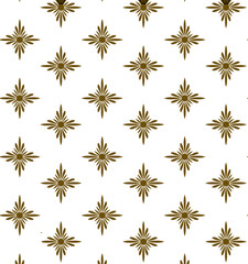 seamless pattern with golden flowers