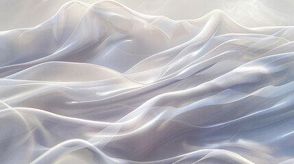 Fototapeta premium A pearl white wave, subtle and elegant, flowing softly over a contrasting background, depicted in ultra high-definition.