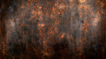 Rusty metal background or texture. Generative AI.