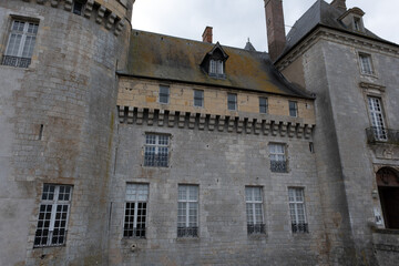 Fototapeta premium Medieval castle of Sully-Sur-Loire, France. It was built in the 14th century and completed a few centuries later. 