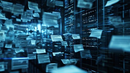 The latest document management technologies in action, featuring smart devices, cloud - based collaboration, and advanced software solutions that enhance organizational productivity