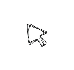 Vector illustration with scrawl sketch. used free handwritten style. Isolated on white background.