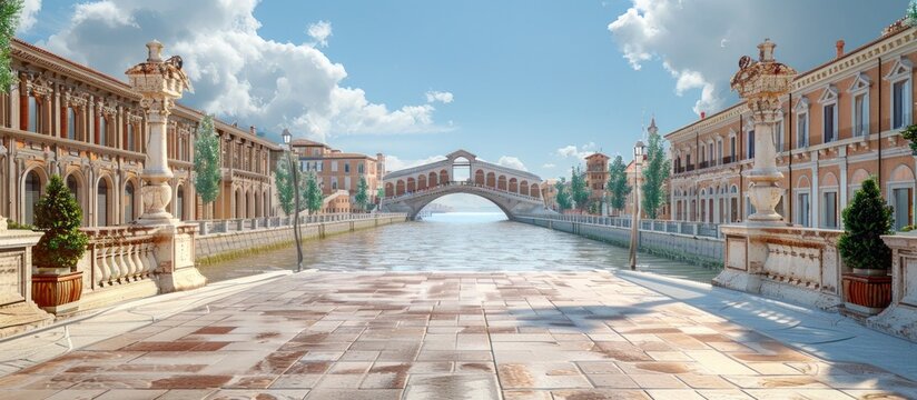 Ponte San Lorenzo in Italy A D Rendered Masterpiece of Historic Architecture