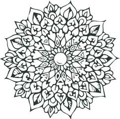 Beautiful mandala art, vector mandala design