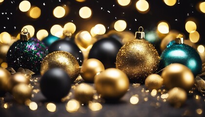 Fototapeta premium 'ou sapin Christmas year noir