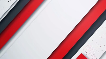 red white stripe paper craft layer abstract background commercial advertisement style, Generative Ai, Generative Ai