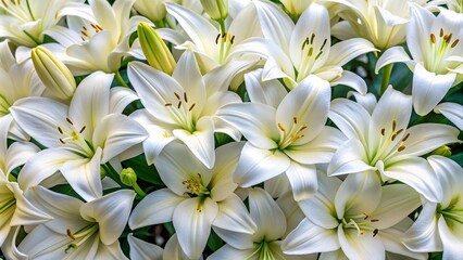 background of white lillies, high quality picture