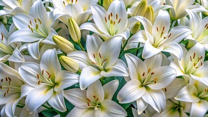 Fototapeta premium background of white lillies, high quality picture