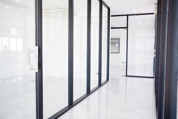 Corridor inside the office or inside the building.