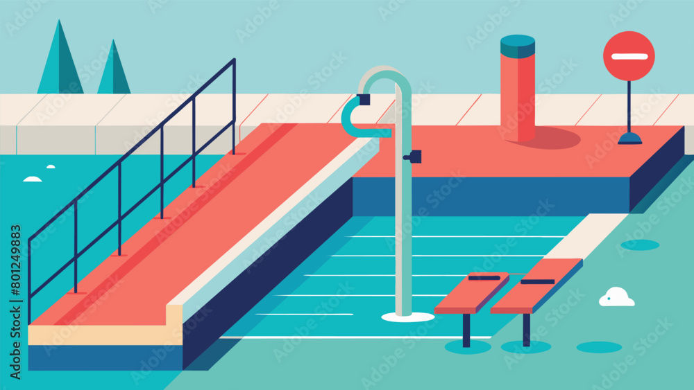 Poster a public swimming pool with designated times for individuals with physical disabilities to use the f