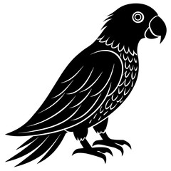           Simple Parrot silhouette vector illustration.
