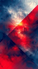 Fototapeta premium Create a digital painting of a vibrant sunset over a cityscape