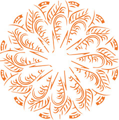 Beautiful mandala art and vector mandala design.