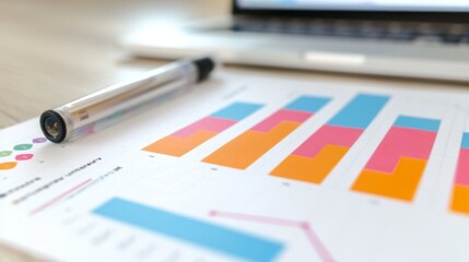 A bar chart comparing sales figures over time, highlighting growth and identifying opportunities for improvement.