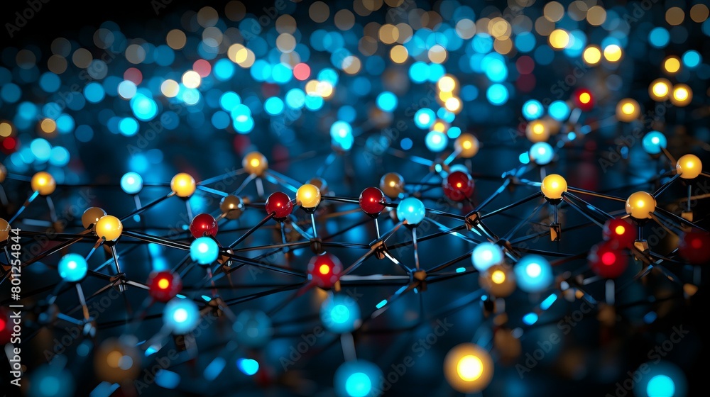 Aufkleber abstract image of a computer network