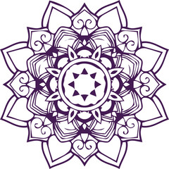 Beautiful mandala art and vector mandala design.