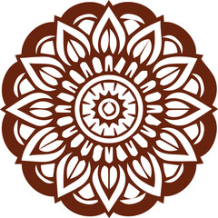 Beautiful flower art and mandala vector design