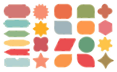 Sale, set of banners, discount labels. Advertising tags labels, price tags, vector illustration.