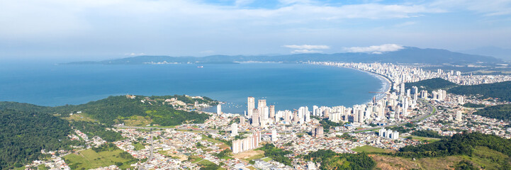 Itapema Beach in Santa Catarina. Web banner.