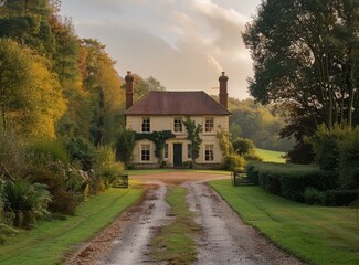 Fototapeta na wymiar A Beautiful English Country House