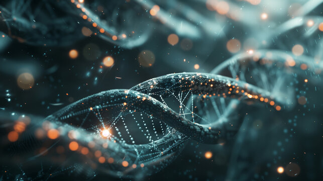 DNA Science Biotechnology illustration