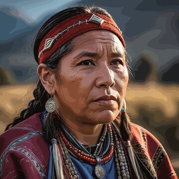 Retrato de la Etnia Mapuche