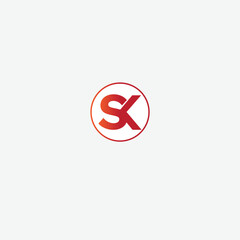 s k letter logo