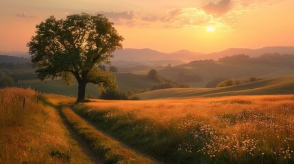 Fototapeta premium Rural Tuscany Landscape