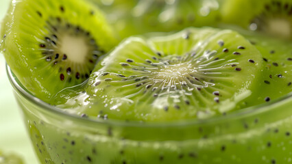 Foodie’s Focus: High-Resolution Kiwi Jam Close-Up