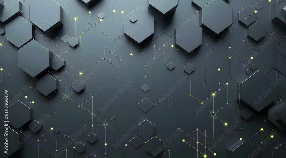 Poster a black and white image of a wall with a grid of squares and lines. the image has a futuristic and i