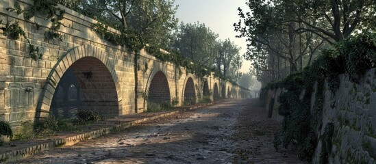 Ponte del Cristo in Italy A Stunning D Render of a Historical Bridge