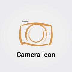 Ic&ocirc;ne Logo Appareil Photographique - Photo - Cam&eacute;ra - Zoom - Paparazzi - &eacute;l&eacute;ment graphique pour Conception de Marque