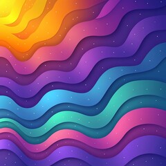 Design a professional background with a flowing, wavy pattern. The colors should be vibrant and saturated, and the overall effect should be one of movement and energy. - obrazy, fototapety, plakaty
