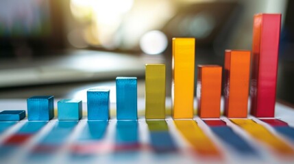 A colorful bar chart depicting market trends and performance, essential for informed decision-making in financial planning.
