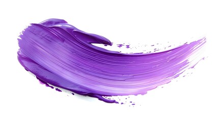 Purple brush on a white background