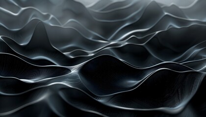 Obraz premium A dark background in the form of waves