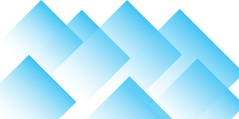 Fototapeta premium Square pattern on banner with shadow. Abstract white and blue color geometric background with copy space. Modern and minimal concept. You can use for cover, poster, banner web. 