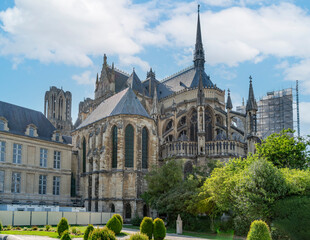 Fototapeta na wymiar Reims Cathedral