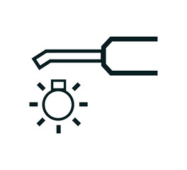 Fibre-optic handpiece symbol