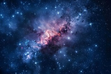 Fototapeta premium Vivid neutron star in the expansive cosmos colorful celestial scene across the boundless universe