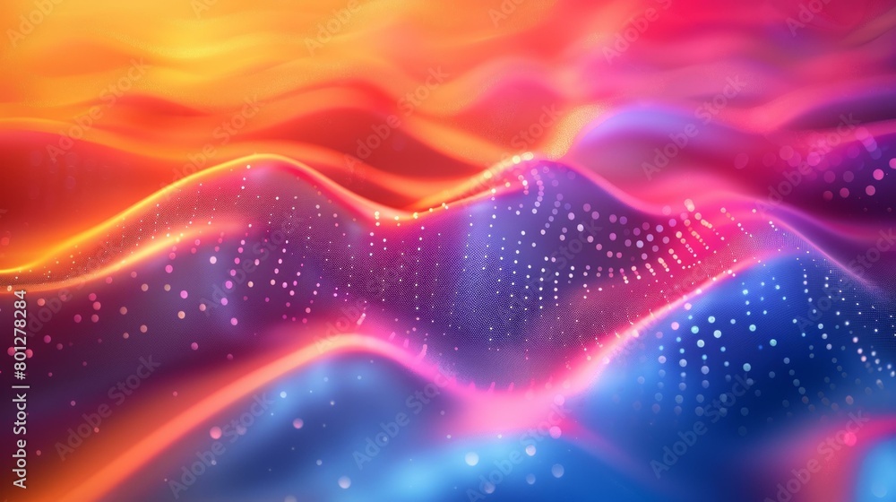 Poster colorful abstract background with a wavy pattern