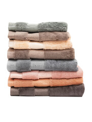 stack of colorful towels