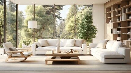 A bright and airy living room with a large windows