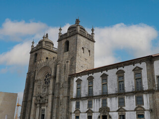 Fototapeta na wymiar Porto historic church cathedral portugal