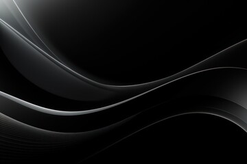 Black black white glowing abstract gradient shape on black grainy background minimal header cover poster design copy space empty blank copyspace
