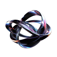 abstract 3d sphere with shadow Holo 3D Shape render illustration  