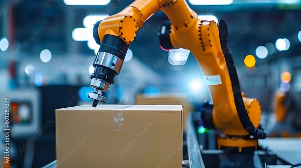 Aufkleber precise robotic placement of delicate items in automated packaging line