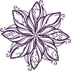 Beautiful mandala art, vector mandala design